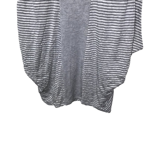 Bebe Sport Gray White Striped Tank Top Medium - Picture 6 of 14